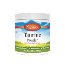 Амінокислота Carlson Таурін у порошку, Taurine, Amino Acid Powder, 100 гр (CL06945)