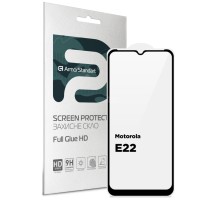 Скло захисне Armorstandart Full Glue HD Motorola E22 Black (ARM67051)