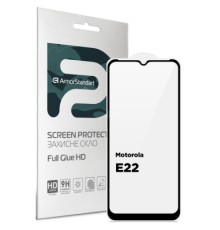 Скло захисне Armorstandart Full Glue HD Motorola E22 Black (ARM67051)