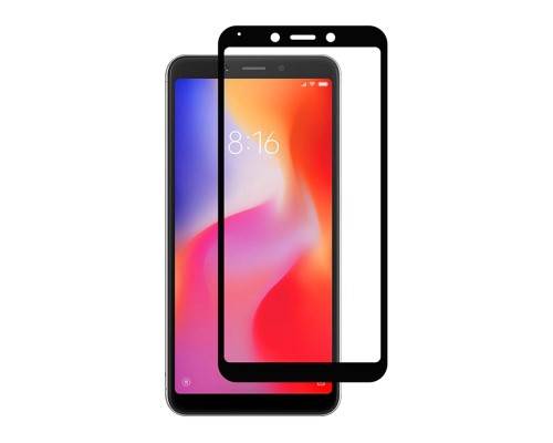 Скло захисне PowerPlant Full screen Xiaomi Redmi 6, Black (GL605552)