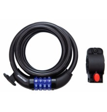 Замок велосипедний Bravvos LOC-125-135 10mm х 1500mm Black (LCK-069)