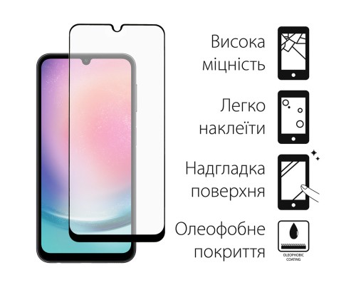 Скло захисне Dengos Full Glue Samsung Galaxy A24 5G (TGFG-271)