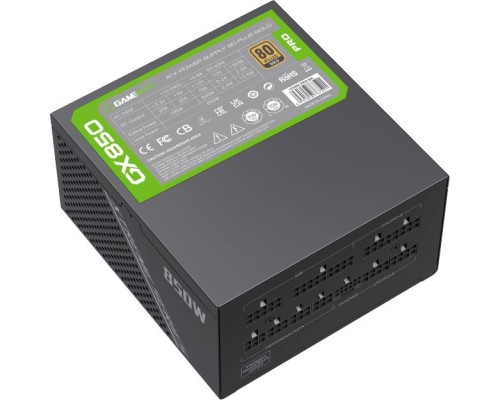 Блок живлення Gamemax 850W (GX-850 PRO BK (ATX3.0 PCIe5.0))