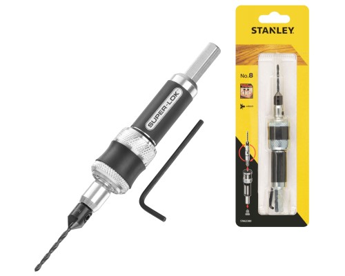 Набір інструментів Stanley SUPER-LOCK свердло 4 мм, L = 67 мм, біта PZ2 L = 32 мм, магнітний тримач (STA62380)