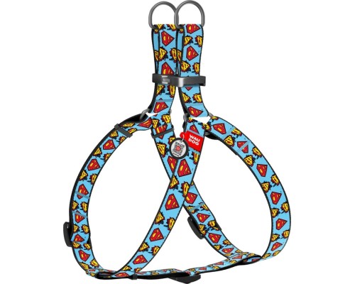 Шлея для собак WAUDOG Nylon з QR паспортом анатомічна 