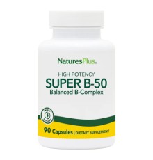 Вітамін Natures Plus Супер В-Комплекс, В-50, Super B-50, 90 Вегетаріанських Капсул (NAP-01320)