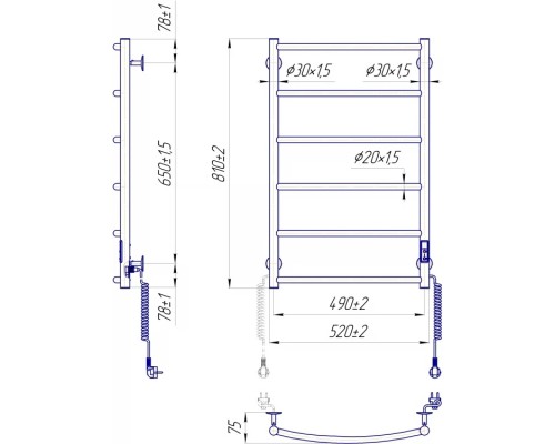 Сушарка для рушників MARIO Класік НР-І (2.3.0115.10.P)