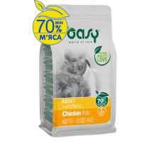 Сухий корм для кішок OASY LIFESTAGE Adult Hairball з куркою 300 г (8053017347912)