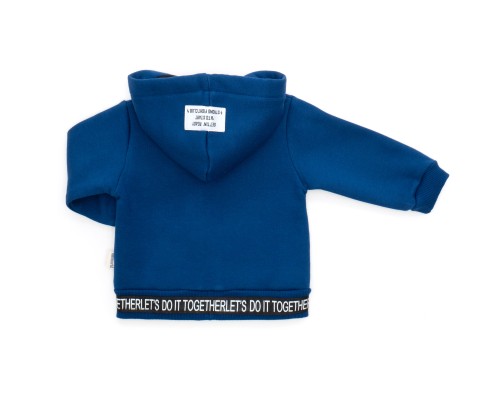 Кофта дитяча Miniworld на блискавці на флісі (16758-68B-blue)
