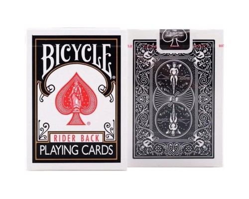 Гральні карти Bicycle Rider back (black) (8089)