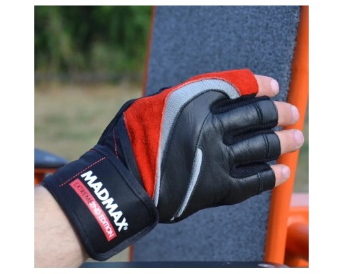 Рукавички для фітнесу MadMax MFG-568 Extreme 2nd edition Black/Red M (MFG-568_M)