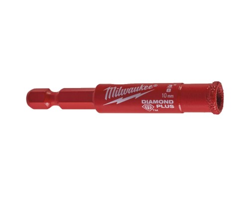 Коронка Milwaukee алмазна Diamond Plus 10мм, з хвостовиком (49560509)