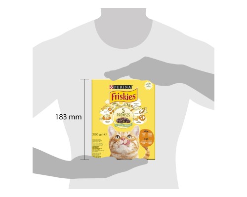 Сухий корм для кішок Purina Friskies з куркою та овочами 300 г (7613031868247)