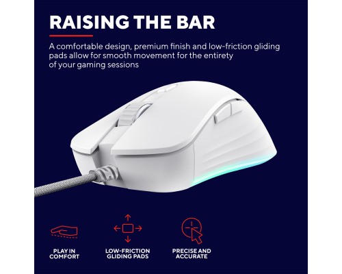 Мишка Trust GXT924 Ybar+ USB White (24891)