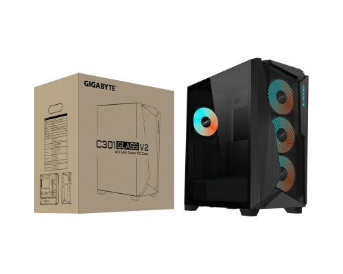 Корпус GIGABYTE C301 GLASS V2