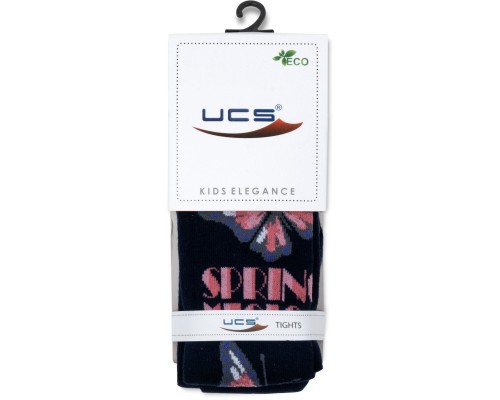 Колготки дитячі UCS Socks з метеликом (M0C0301-2122-7G-blue)