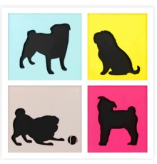 Набір для творчості Rosa Talent 3D 4 Dogs ДВП ґрунтоване, 3 шари, 30 х 30 см (4823098528890)