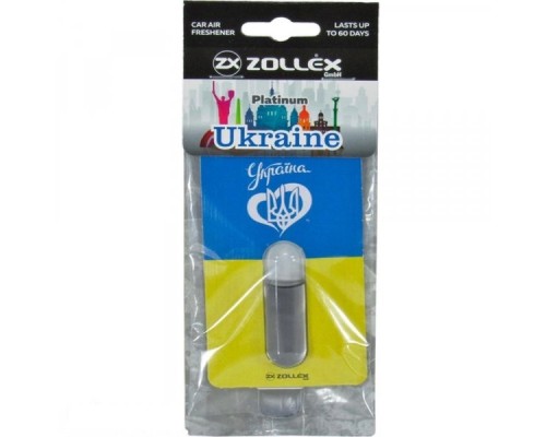 Ароматизатор для автомобіля Zollex UKRAINE Platinum (3932152)