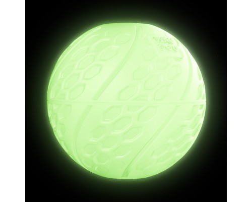 Іграшка для собак WAUDOG Fun М'ячик світлонакопичувальний з отвором для ласощів 7 см (6209)