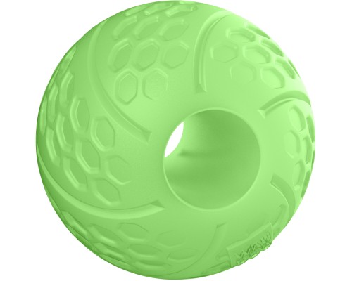 Іграшка для собак WAUDOG Fun М'ячик світлонакопичувальний з отвором для ласощів 7 см (6209)
