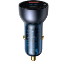 Зарядний пристрій Baseus Particular Digital Display QC+PPS Car Charger 65W Cable(Type-C toType-C100W 1m) USB-A/Type-C Dar (TZCCKX-0G)