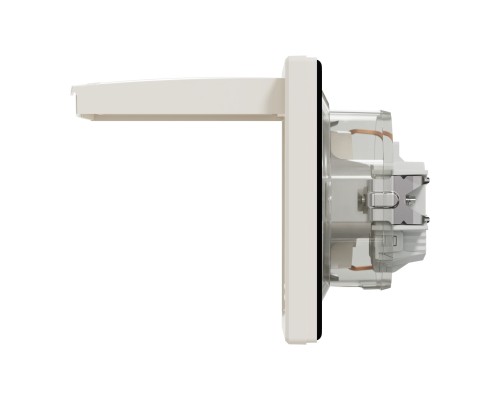 Розетка Schneider Electric ASFORA з кришкою IP44, крем (EPH3100323)