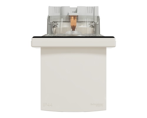 Розетка Schneider Electric ASFORA з кришкою IP44, крем (EPH3100323)