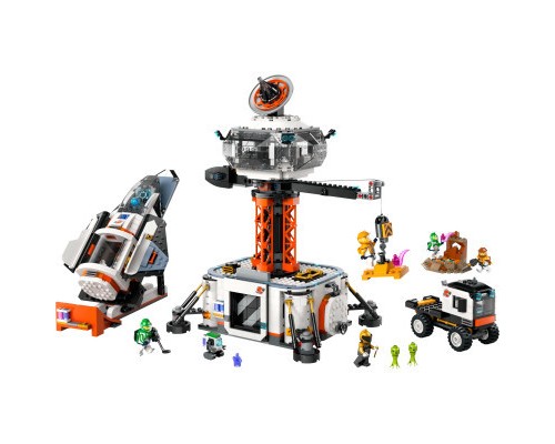 Конструктор LEGO City Космічна база й стартовий майданчик для ракети 1422 деталей (60434)