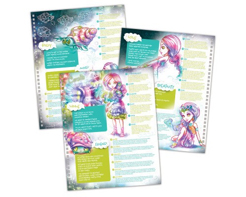 Набір для творчості Nebulous Stars Розмальовка: Коралія, чорні аркуши (11111)