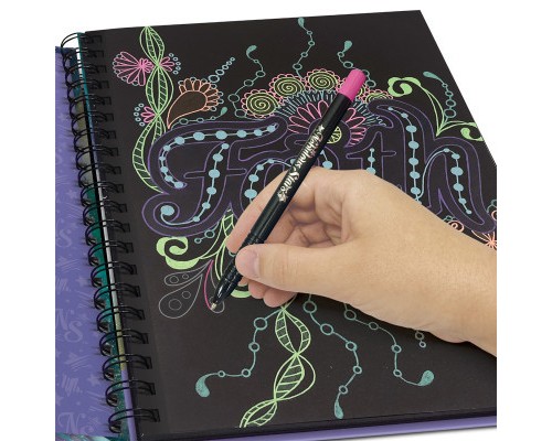 Набір для творчості Nebulous Stars Розмальовка: Коралія, чорні аркуши (11111)