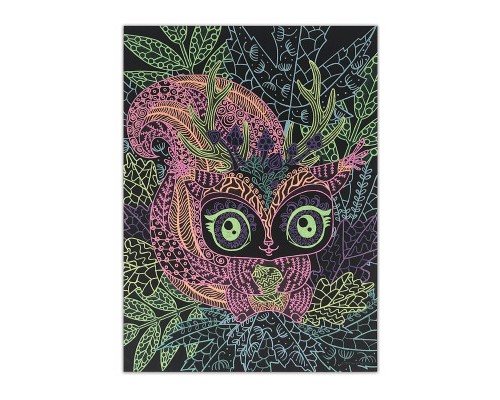 Набір для творчості Nebulous Stars Розмальовка: Коралія, чорні аркуши (11111)