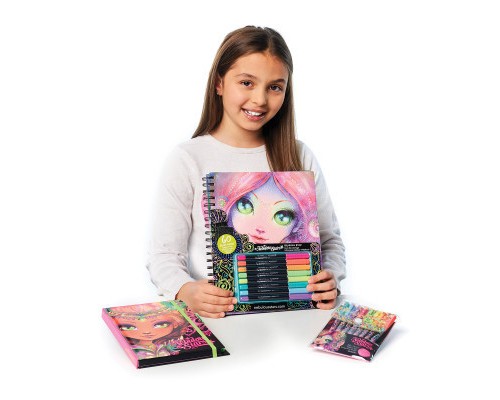 Набір для творчості Nebulous Stars Розмальовка: Коралія, чорні аркуши (11111)