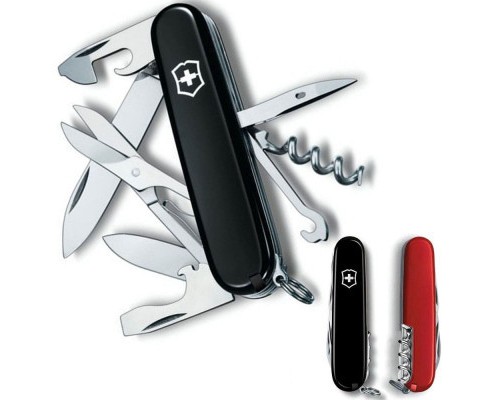 Ніж Victorinox Climber Ukraine Чорно-червоний (1.3703.3.1)