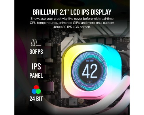 Система рідинного охолодження Corsair iCUE Link H150i LCD RGB (CW-9061010-WW)
