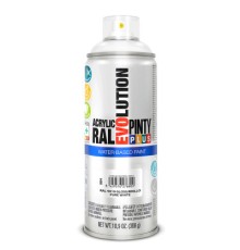 Фарба-аерозоль Pintyplus на водній основі Evolution Ral 9010, Білий, глянцевий, 400 мл, (8429576276800)