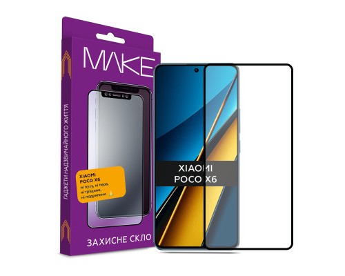 Скло захисне MAKE Xiaomi Poco X6 (MGF-XPX6)