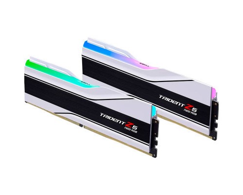 Модуль пам'яті для комп'ютера DDR5 32GB (2x16GB) 6400 MHz Trident Z5 Neo RGB Matte White G.Skill (F5-6400J3239G16GX2-TZ5NRW)