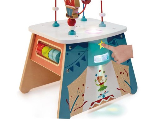 Розвиваюча іграшка Hape Бізікуб Цирк з підсвічуванням (E1813)