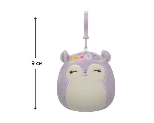 М'яка іграшка Squishmallows на кліпсі - Білка Сідні 9 см (SQCP00180) М'яка іграшка Squishmallows на кліпсі - Білка Сідні 9 см (SQCP00180)