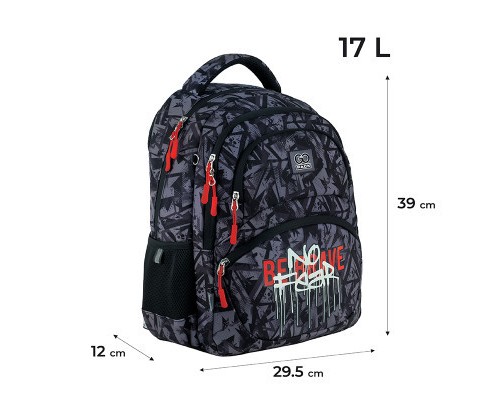 Рюкзак шкільний GoPack Education 175M-9 No Fear (GO24-175M-9)