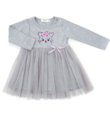 Плаття дитяче Breeze з фатиновою спідницею (19609-86G-gray)