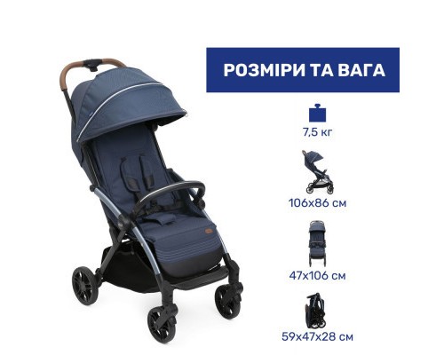 Коляска Chicco Goody XPlus Синя 8058664173044 (87040.38.07)