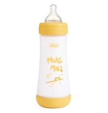 Пляшечка для годування Chicco Perfect 5 Love із силіконовою соскою 4+ міс. 300 мл Жовта (20235.31.40)