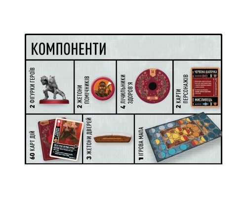 Настільна гра Geekach Games Unmatched: Червона Шапочка проти Беовульфа (GKCH054RB)