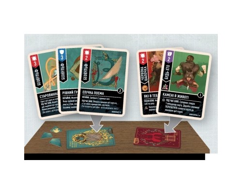 Настільна гра Geekach Games Unmatched: Червона Шапочка проти Беовульфа (GKCH054RB)