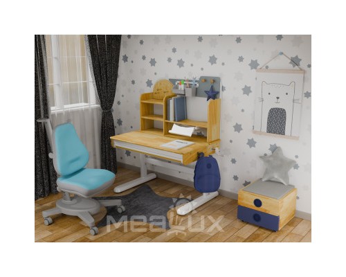Парта з кріслом Mealux Timberdesk S (парта + крісло + тумба) (BD-685 S+ box BD 920-2 BL+Y-110 BLG)