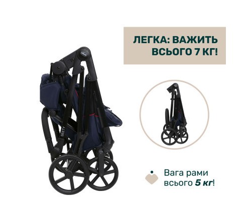 Коляска Chicco 2 в 1 Seety синя (2900990870639) (87097.79.01)