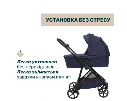 Коляска Chicco 2 в 1 Seety синя (2900990870639) (87097.79.01)