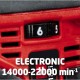 Шліфувальна машина Einhell TE-RS 18LI - Solo 18В, 125 мм, 14000-22000кол/хв, (без АКБ та ЗП) (4462010)