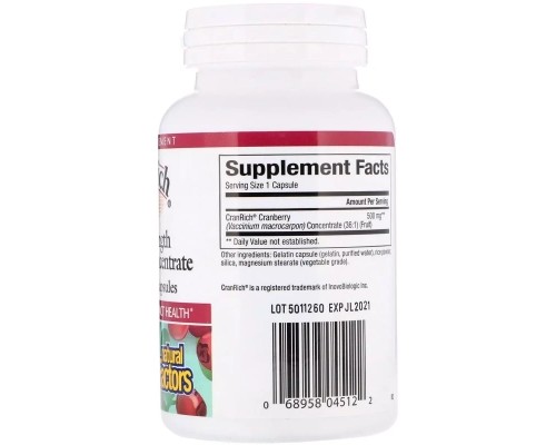 Пробіотики Nature's Bounty Журавлинний супер концентрат, CranRich, 500 мг, 90 капсул (NFS-04512)
